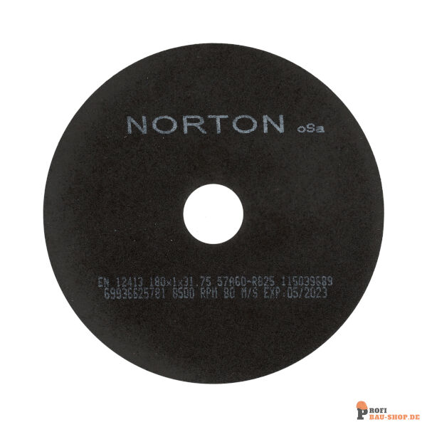 nortonschleifmittel/NORTON_schleifmittel_69936625781 Flat cutting off wheel Non-Reinforced Cut-Off-Norton NRCO-180x1x31.75-57A60RB25_168044